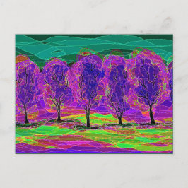 Cartão Postal Árvores Roxas por Mark Edward Westerfield