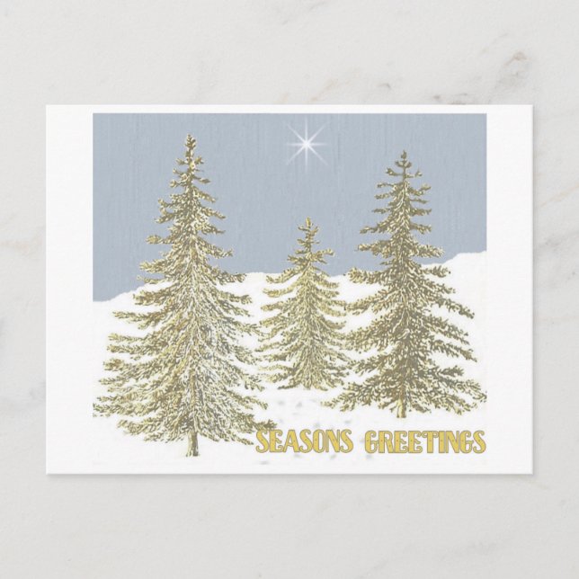 Cartão Postal Árvores SG e Estrela (Frente)