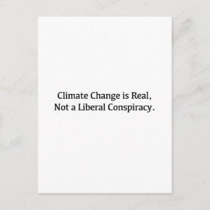 Cartão Postal As alterações climáticas são reais, não são uma co