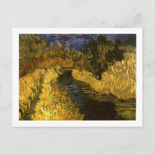 Cartão Postal As belas artes pequenas de Van Gogh do córrego