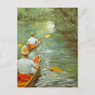 Cartão Postal As canoas, perissois de Gustave Caillebotte