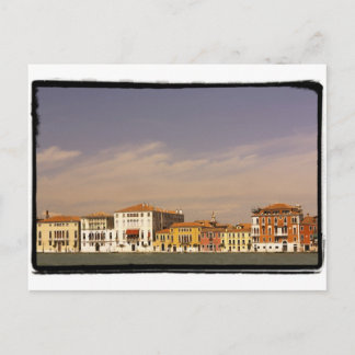 Cartão Postal As casas de água, Veneza, Itália.