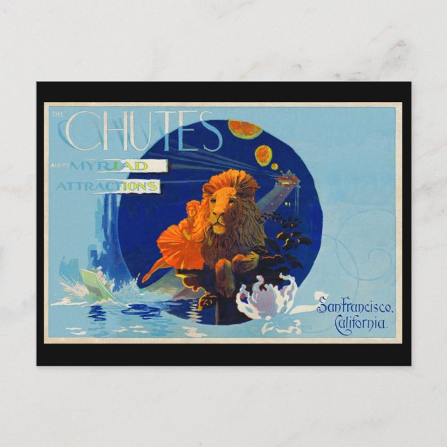 Cartão Postal As Chutes, Rua Haight, São Francisco, Ca. (Frente)