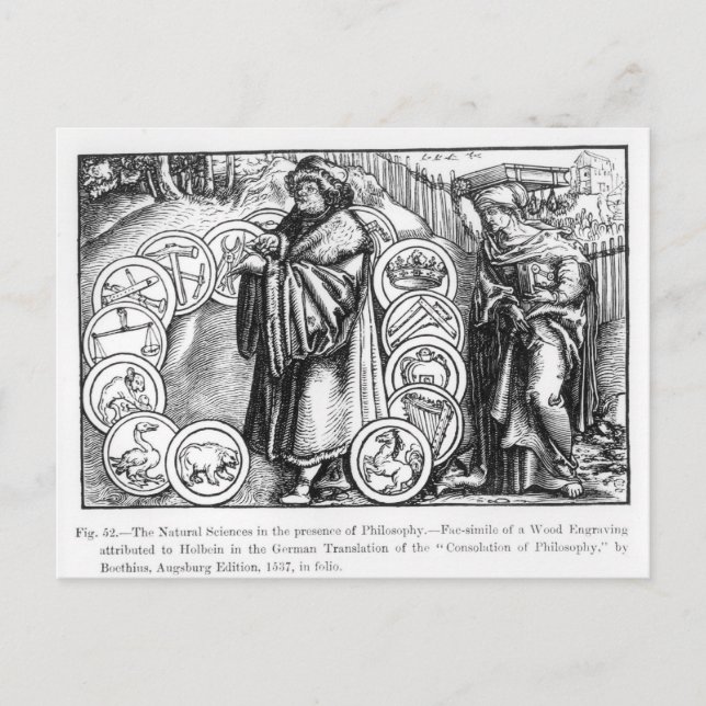 Cartão Postal As Ciências Naturais na Presença de (Frente)