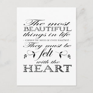 Cartão Postal As Coisas Mais Belas