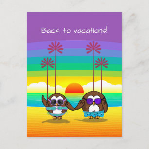 Cartão Postal As corujas voltaram às férias!