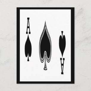 Cartão Postal Ás de Espadas