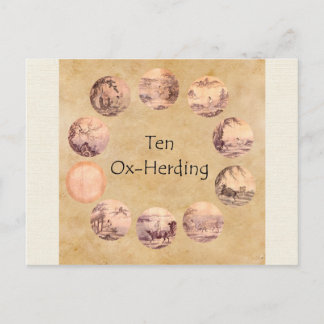 Cartão Postal As dez imagens de Oxherding