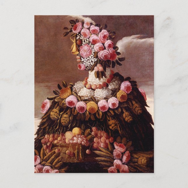 Cartão Postal As estações de Giuseppe Arcimboldo (Frente)