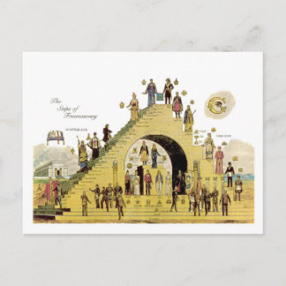 CARTÃO POSTAL AS ETAPAS DA MAÇONARIA