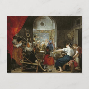 Cartão Postal As Fiandeiras, ou A Fábula de Aracne, 1657