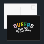 Cartão Postal As Filas Aspiram-Se Da Gay LGBT<br><div class="desc">Filas tomam conta de cada um dos outros LGBT Orgulho Gay Lésbica</div>