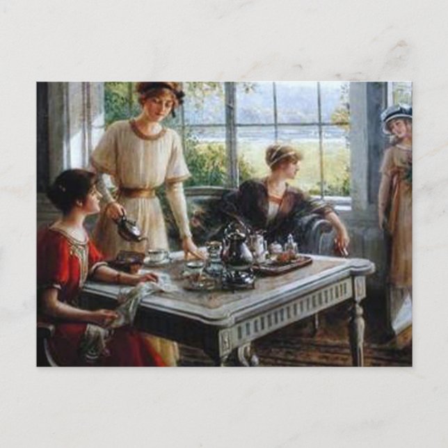 Cartão Postal as garotas/mulheres juntas por Albert Lynch, Belle (Frente)