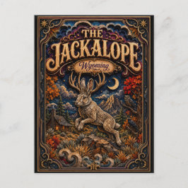 Cartão Postal As Lendárias Jackalope Wyoming Popcut