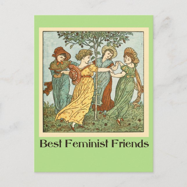 Cartão Postal As melhores amigas femininas (Frente)