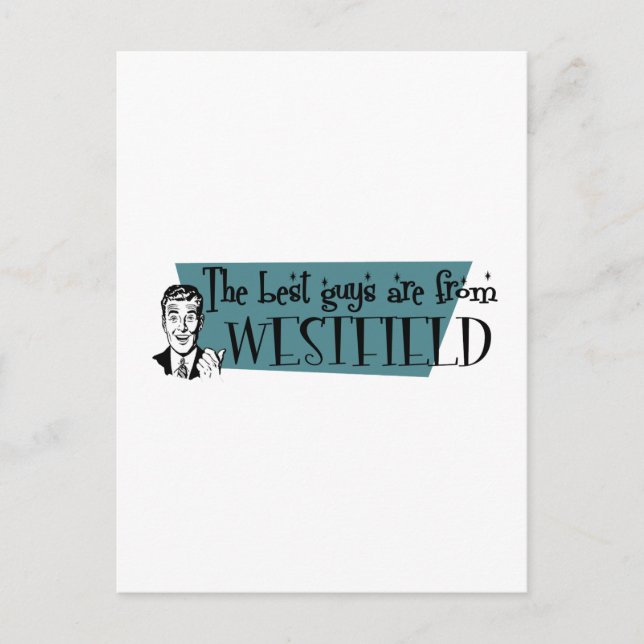 Cartão Postal As melhores caras são de Westfield (Frente)