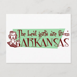 Cartão Postal As melhores raparigas são do Arkansas