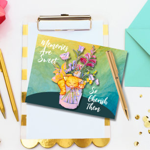 Cartão Postal As Memórias São Doces, Então Guarde-as