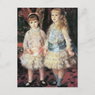 Cartão Postal As meninas Cahen d'Anvers de Pierre Renoir