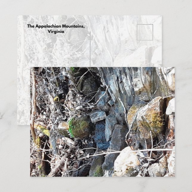 Cartão Postal As Montanhas Appalachian, Virginia (Frente/Verso)