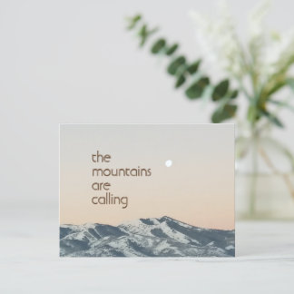 Cartão Postal As Montanhas Estão Chamando Cartão-Postal Fotográf