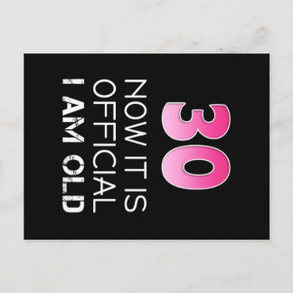 Cartão Postal As mulheres aniversário de 30 anos de camisetas di