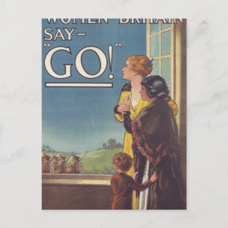 Cartão Postal As mulheres britânicas dizem: "Propaganda Poster"