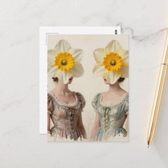 Cartão Postal As Mulheres Cabeça de Narciso (Frente/Verso In Situ)