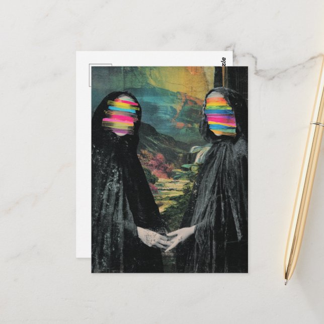 Cartão Postal As Mulheres Com Rostos Desfocados (Frente/Verso In Situ)