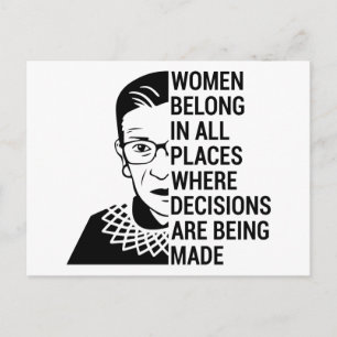 Cartão Postal As mulheres pertencem a todos os lugares onde as d