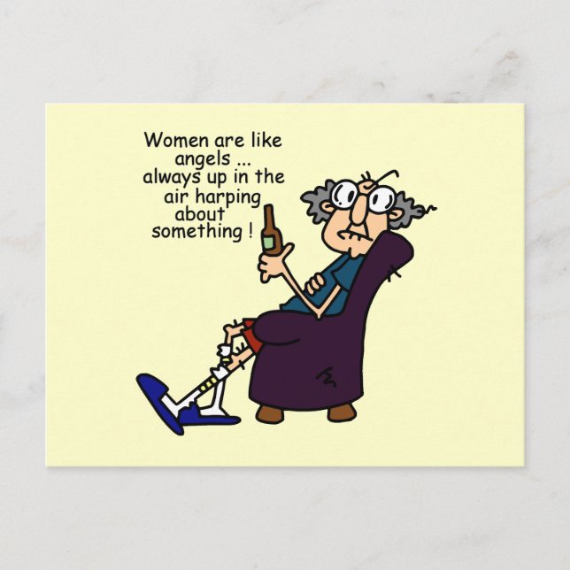Cartão Postal As Mulheres São Como Anjos (Frente)