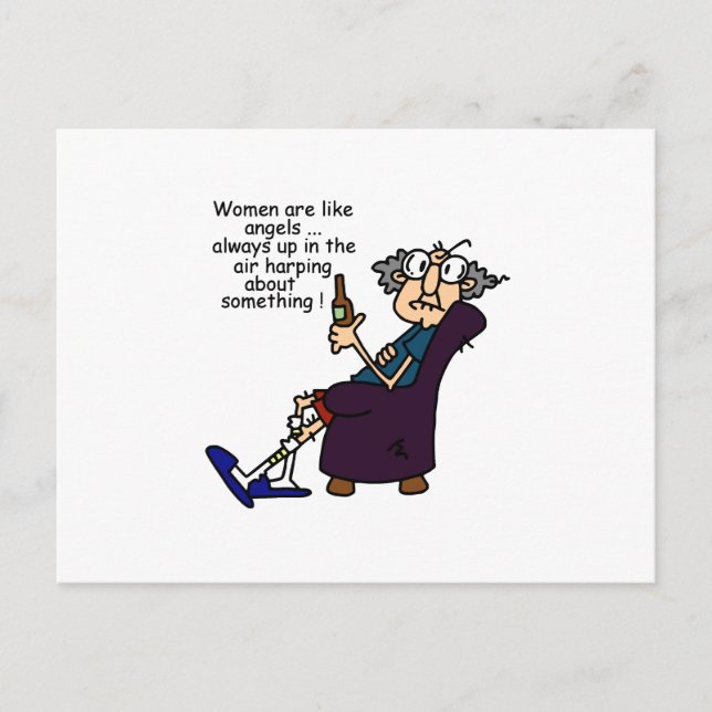 Cartão Postal As Mulheres São Como Anjos (Frente)