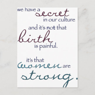 Cartão Postal as mulheres são fortes