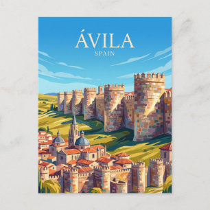 Cartão Postal As muralhas de Ávila Espanha
