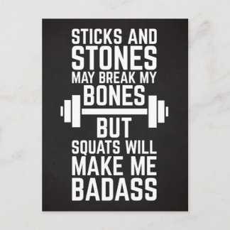 Cartão Postal As ocupas far-me-ão citações do Gym de Badass