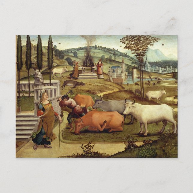 Cartão Postal As Paixões de Pasiphae, esposa do Rei Minos do Cr (Frente)