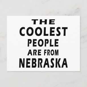 Cartão Postal As Pessoas Mais Giras São de Nebraska