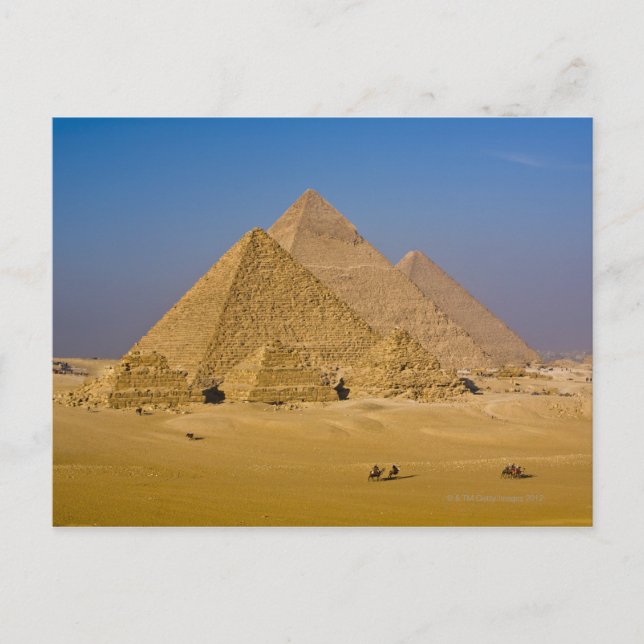 Cartão Postal As Pirâmides Excelentes de Giza, Egito (Frente)