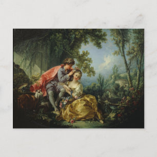 Cartão Postal As Quatro Estações, Primavera - François Boucher