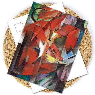 Cartão Postal As raposas Franz Marc Postcard
