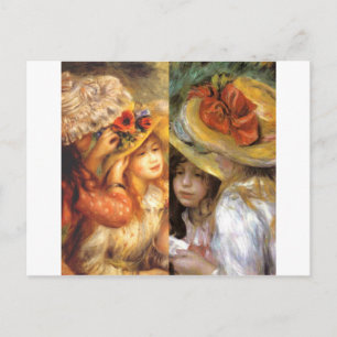 Cartão Postal As roupas de cabeça femininas são obras-primas na 