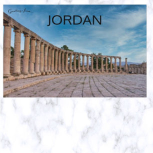 Cartão Postal As Ruínas de Jerash Jordânia