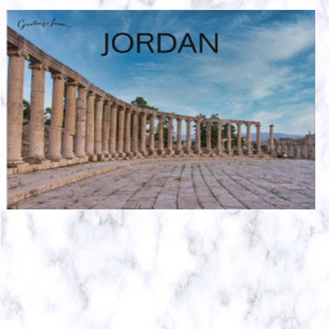 Cartão Postal As Ruínas de Jerash Jordânia (Criador carregado)