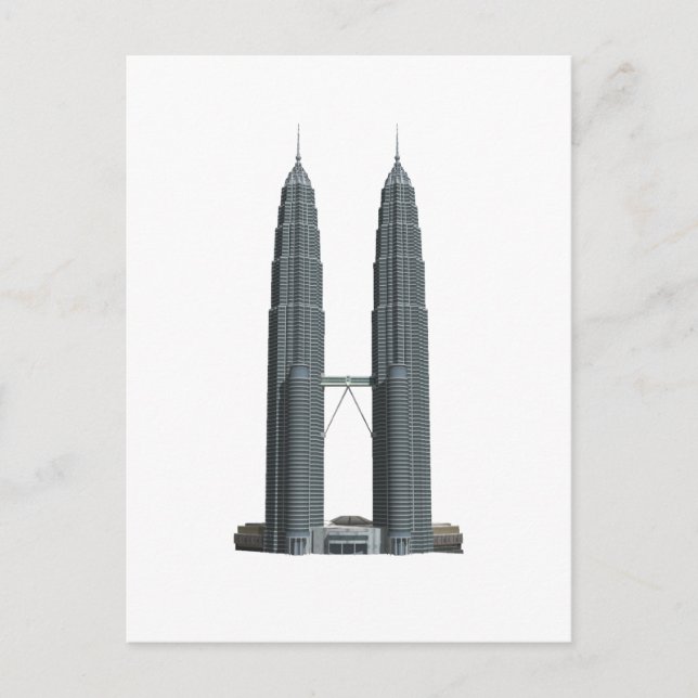 Cartão Postal As Torres Petronas: (Frente)