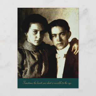 Cartão Postal Às vezes o coração vê o que é invisível...