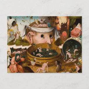 Cartão Postal As visões de Tondal, 1479, por Hieronymus Bosch