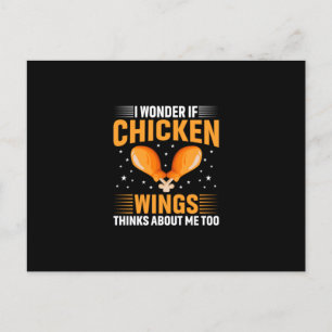 Cartão Postal Asa de Frango Arte Frango
