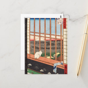 Cartão Postal Asakusa Ricefields e o Festival de Torinomachi