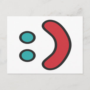 Cartão Postal Ascii Smile