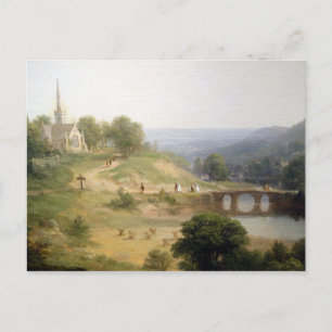 Cartão Postal Asher Brown Durand domingo de manhã
